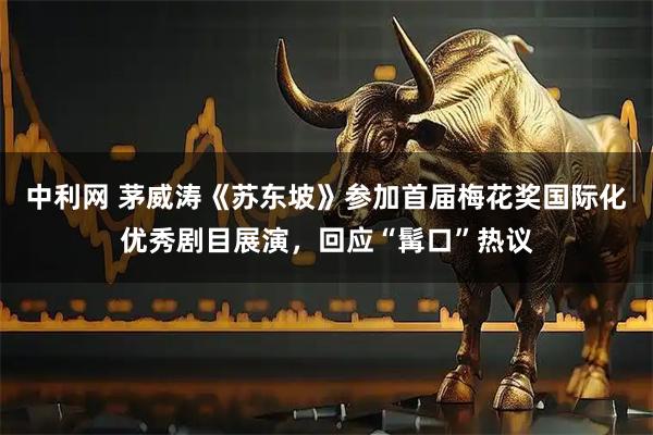 中利网 茅威涛《苏东坡》参加首届梅花奖国际化优秀剧目展演，回应“髯口”热议